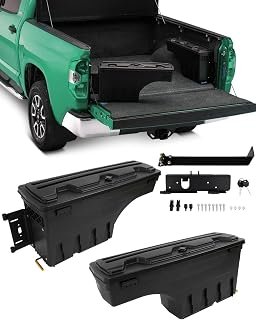 SCITOO Truck Bed Tool Box for Chevrolet Colorado for GMC Canyon 2004-2012 Left & Right Side,Multi-Compartment Dividers Organized Storage,Heavy Duty & No-Drill Installation