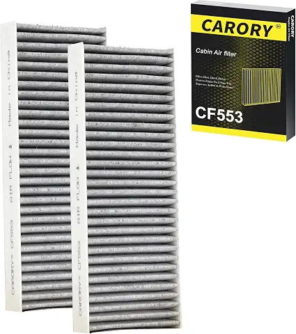 Cabin Air Filter w/Activated Carbon for Nissan Frontier 2005-2021, Pathfinder 2005-2012, Xterra 2005-2015, NV1500 2012-2015, NV2500 2012-2015, NV3500 2012-2015, Suzuki Equator 2009-2012, CF553