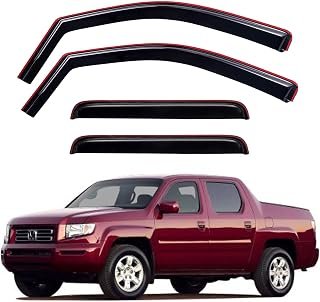 in-Channel Window Visors Rain Guards for 2006-2014 Honda Ridgeline