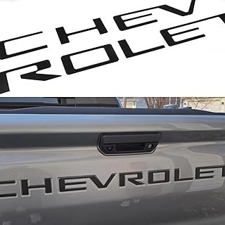 Tailgate Insert Letters Compatible with 2023 2024 2025 2026 Chevy Colorado 3D Emblems Badge with Strong Adhesive Matte Black