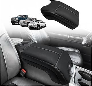 Muslogy Armrest Cover for Ford F250 F350 2011-2016, Regular Thick, Bucket