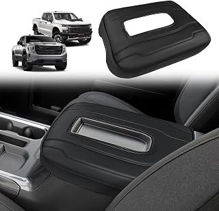 Muslogy Armrest Cover for Silverado Sierra 2022-2026, Regular Thick, Bucket