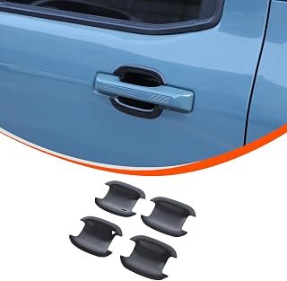 TOYCIDFG Door Handle Bowl Cover Trim for Ford Maverick 2022-2025, Car Exterior Door Decoration Accessories (Black)