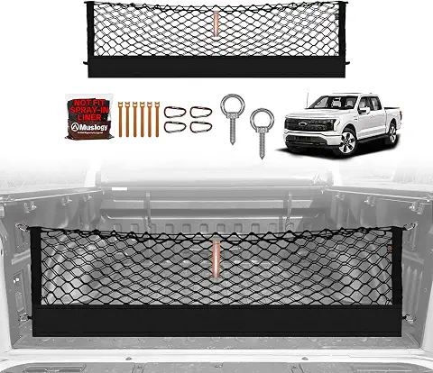 Muslogy Cargo Net for 2015-2026 Ford F-150 & Lightning Accessories
