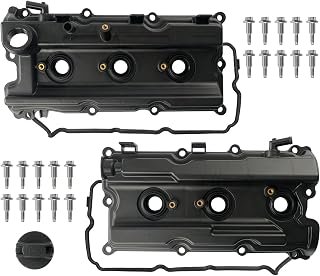 LEMASSON Pair Left Right Engine Valve Covers Compatible with 2005-2019 Nissan Frontier 2005-2015 Xterra 2005-2012 Pathfinder 2012-2019 NV1500 NV2500 NV3500 4.0L Replace 13264-EA200 13264-EA210