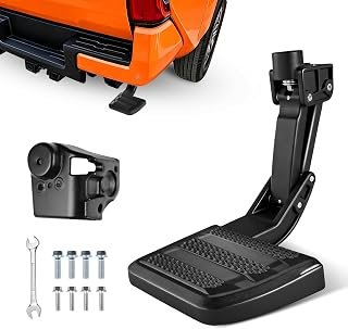 One-Piece Aluminum Upgraded Rear Bed Step Fit for Toyota Tacoma 2024-2026