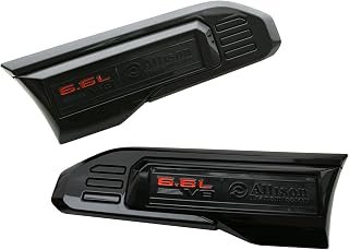 Pair Vent 6.6L V8 Allison Transmission Emblems 3D Badge Replacement for Sierra 2500HD 3500HD 2024-2025 GMC 6.6L (Black)