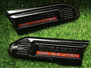 Pair Set Allison Transmission 6.6 Liter Emblems Driver Passenger Side Vent Logo Compatible with 2020-2027 Sierra 2500 3500 Dura-max 6.6L Badge Kit 84586287 84586288 (Glossy Black)