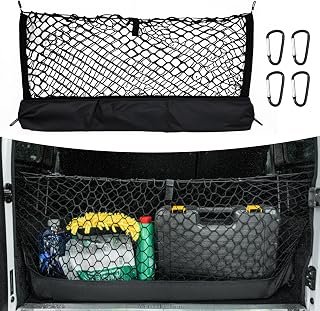 Truck Bed Net Heavy Duty Adjustable Cargo Net Organizer Divider with Carabiners for Chevrolet Colorado GMC Canyon 2023 2024 2025 2026