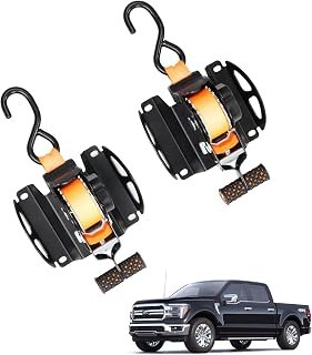 Retractable Ratchet Straps for 2015-2026 Ford F150 Accessories