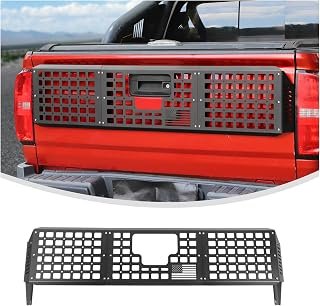 Linskip Tailgate Bed Molle Expansion Panel Compatible with 2015-2022 Chevy Colorado & GMC Canyon, Rear Gate MOLLE Racks, Cargo Carrier Tool Organizer, Exterior Accessories
