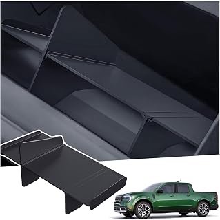 Glove Box Organizer Compatible with Ford Maverick 2026 2025 2024 2023 2022, Interior Accessories Glove Box Divider Compartment Storage Insert Tray for 2022-2026 Maverick, Black
