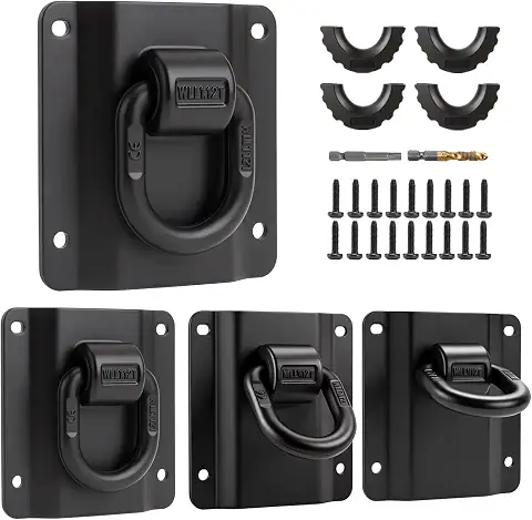 4 Pack Heavy Duty Tie Down Anchors Truck Bed Tie Downs Car Accessories Fit for 2015-2025 Ford F150 F250 F350 & Raptor 2026 Replace# FL3Z-99000A64-B & FL3Z-9928408-AB