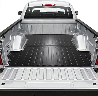 Tsumbay Truck Bed Mat for Chevrolet Silverado GMC Sierra 1500 5.8FT Bed 2019-2025, Heavy-Duty TPE All-Weather Bed Liner, Anti-Slip & Scratch Protection, 1PC Black