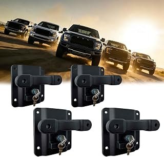 Truck Bed Tie Downs Anchors and Plates Compatible with 2015-2025 F150 F250 F350 and Raptor Truck Bed Accessories 4 pcs, FL3Z-99000A64-B (Truck Bed Tie Downs Anchor and Plates)
