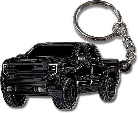 Sierra Keychain compatible with GMC Sierra 1500 Accessories AT4 Denali 2025 2024 2023 Fob Key Chain Truck