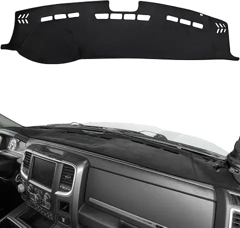 JOYTUTUS Dash Cover Dashboard Cover Mat Compatible with 2010-2018 Ram 1500 2500 3500 & 2019-2024 Ram 1500 Classic Model, Car Interior Dash Covers, Dash Board Cover Dashmat for Car Trucks