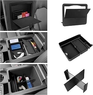 3PCS Center Console Organizer Compatible with Honda 2023-2026 2027 Pilot & 2024-2026 2027 Passport & 2024-2026 Ridgeline Accessories Armrest Divider Hidden Box Organizer