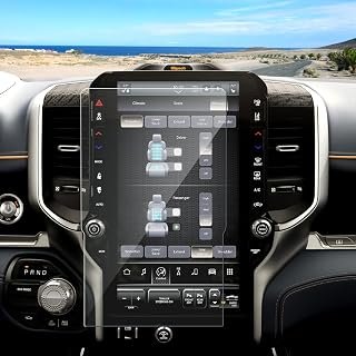 Anti-Glare Matte 2025-2026 Ram 1500 2500 3500 Screen Protector, for Dodge Ram (14.4-inch Touchscreen) (Tungsten/Limited/RHO/Rebel/Laramie), 9H Tempered Glass 2026 Ram Truck Accessories 14.4"
