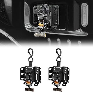 JOYTUTUS 2PCS Retractable Ratchet Straps for 2015-2026 Ford F150 with BoxLink System, 2-Pack Heavy Duty 10'x1 Auto Retracting Tie Down Straps, 1,500lb Break Strength, Black Polyester