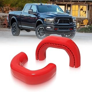 Tow Hook Covers for Dodge RAM 2500/3500 2019-2025,RED