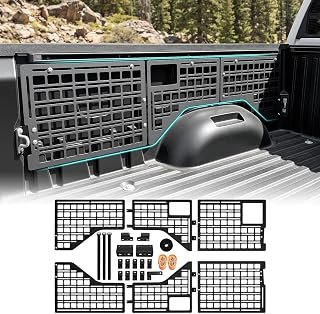 Side Truck Bed Molle Panel Rack System Compatible with 2022 2023 2024 2025 Toyota Tundra 5.5FT Accessories Cargo Storage Organizer Tools Rack Fit for 22-25 Toyota Tundra Accessories