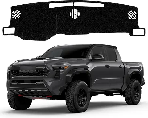Dash Cover Mat for Toyota Tacoma 2024 2025 2026 Accessories Non-Slip Dashboard Cover Mat Sunshade UV Rays Protector Interior Accessories(Not fit HUD)