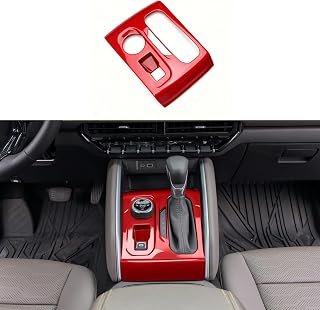 for Chevrolet Colorado 2024 2025 2026 (Not for 2WD) Interior Accessories Gear Shift Panel Cover Frame Trim ABS (Red, Shift Panel Cover)