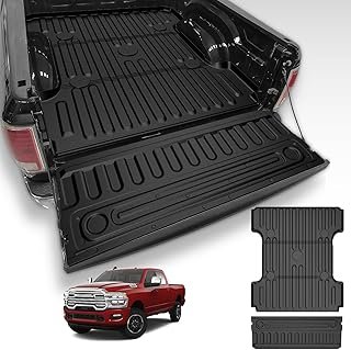 6.4FT Truck Bed Mat & Tailgate Mat for RAM 2500/3500 2027 2026-2009 6FT4
