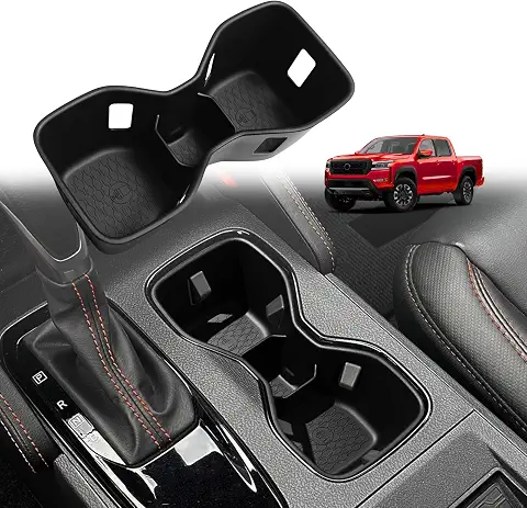 Muslogy Center Console Cup Holder Inserts for 2022-2026 Nissan Frontier