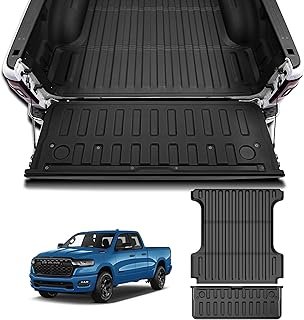 5.7FT Truck Bed Mat & Tailgate Liner for Ram 1500/1500 RHO 2027 2026-2019