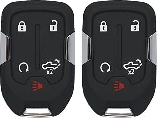 Key Fob Replacement Fits for Chevrolet Silverado 1500 2500 3500 GMC Sierra 1500 2500 3500 2019 2020 2021 2022 2023 Keyless Entry Remote Control HYQ1ES, 13522854, 13522904, Set of 2