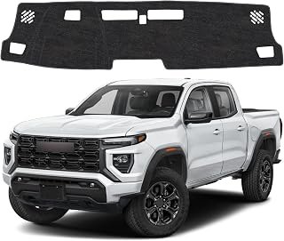 Dash Cover Mat for Chevy Chevrolet Colorado & GMC Canyon 2023 2024 2025 2026 Non-Slip Dashboard Cover Mat Sunshade UV Rays Protector Interior Accessories