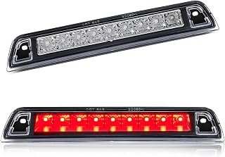 Third Brake Light with Strobe Flash for 2006-2014 Honda Ridgeline Accessories, High Mount Rear Brake Lights Assembly, Waterproof Rear Cab Center Tail Lights (Chrome)