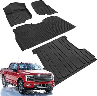 Truck Floor & Bed Mats for Ford F150: 2015-2026 SuperCrew/Crew Cab Only