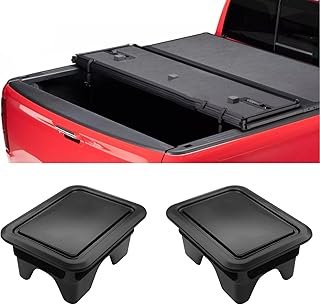 SQWS Bed Rail Stake Pocket Covers 2PCS Dustproof Black Truck Bed Rail Caps Compatible with Dodge Ram 1500 2500 3500 (2019-2025) Truck Beds Accessories Rear Trucks Beds Hole Plugs