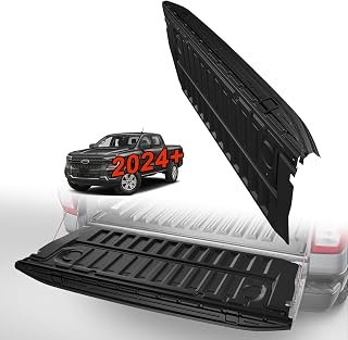 Truck Mat Compatible with 2024-2026 Ford Ranger Accessories, Tailgate Mat Custom Fit All Weather Protection Pickup Liner, w/Tailgate Cap Protector