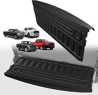 Truck Mat Compatible with 2009-2018 Ram 1500&2500/3500HD 2009-2026&Classic 19-24 Standard Tailgate Accessories, Tailgate Mat Custom Fit All Weather Pickup Liner, w/Tailgate Cap Protector