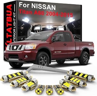 LED Interior Light Kit Package Replacement for NISSAN Titan A60 2004 2005 2006 2007 2008 2009 2010 2011 2012 2013 2014 2015