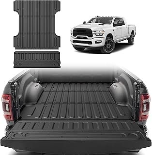CARTIST Truck Bed Mat for 2009-2018 Ram 1500 & 2009-2026 Ram 2500/3500&1500 Classic 2019-2024 (6.4 FT), NOT for Optional Rambox, Heavy Duty TPE Trunk Mat, Car Accessories