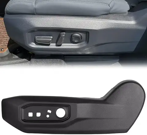 Driver Seat Trim Panel Compatible with 2022-2026 Toyota Tundra Sequoia Without Lumbar Support Left Seat Track Cover Recline Side Cushion Shield Replaces 71812-0C241-C0 71812-0C242-C0