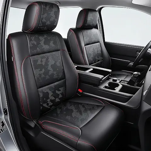 Carlimeki Leather Seat Covers Custom Fit for Tundra 2022-2027 CrewMax