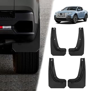 Mud Flaps Splash Guards for 2023 2024 2025 2026 Hyundai Santa Cruz (Not Fit for XRT), Durable ABS Mud Guards, Protects Against Mud, Rocks, and Debris, Santa Cruz Accessories (4PCS)