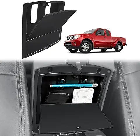 Muslogy Center Console Hidden Organizer for 2005-2021 Nissan Frontier