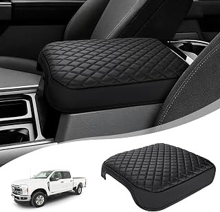 Center Console Armrest Cover for Ford F250/F350/F450 2023-2026 Black