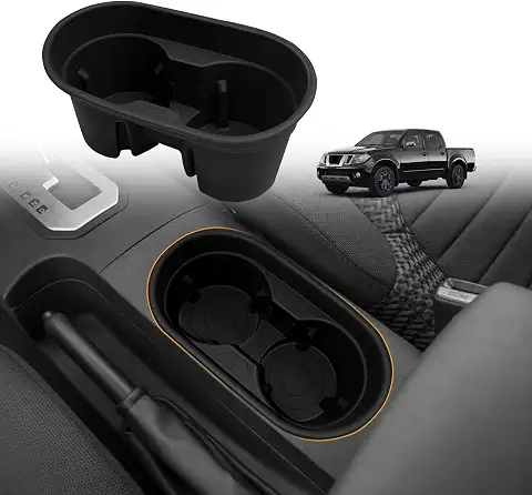 Muslogy Cup Holder Insert for 2005-2021 Nissan Frontier Accessories