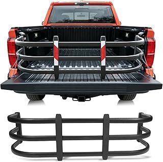 Truck Bed Extender Fit for Toyota Tacoma 2005-2026, Adjustable Aluminum Tailgate Extender, 180° Flip Design, Heavy-Duty Alloy, Drill-Mount Storage Extension for Long Cargo