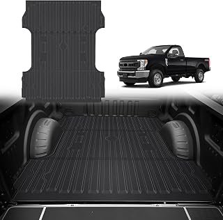 CARTIST Truck Bed Mat for 2017–2026 Ford F-250/F-350/F-450 Super Duty 6.8FT, All Weather Bed Liner for F250 Accessories, Heavy Duty TPE Trunk Mat, Car Accessories
