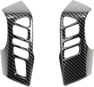 Barong for Nissan Frontier 2022 2023 2024 2025 for Titan 2020-2024 Car Accessories Interior Decals Steering Wheel Cover Trim - Carbon Fiber