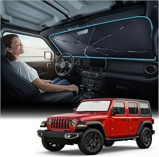 Windshield Sun Shade Umbrella for All Jeep Wrangler & Gladiator